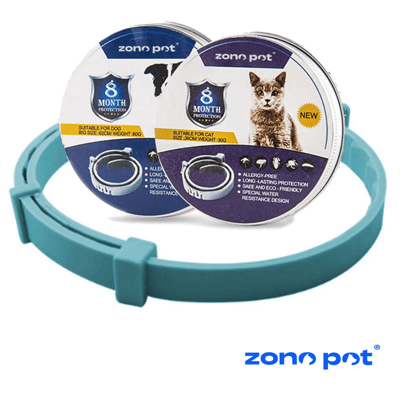 Colar Anti Pulgas [8 MESES DE PROTEÇÃO] ZonePet® - ZonePet