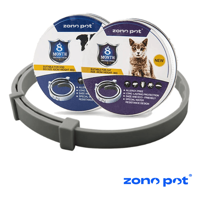 Colar Anti Pulgas [8 MESES DE PROTEÇÃO] ZonePet® - ZonePet