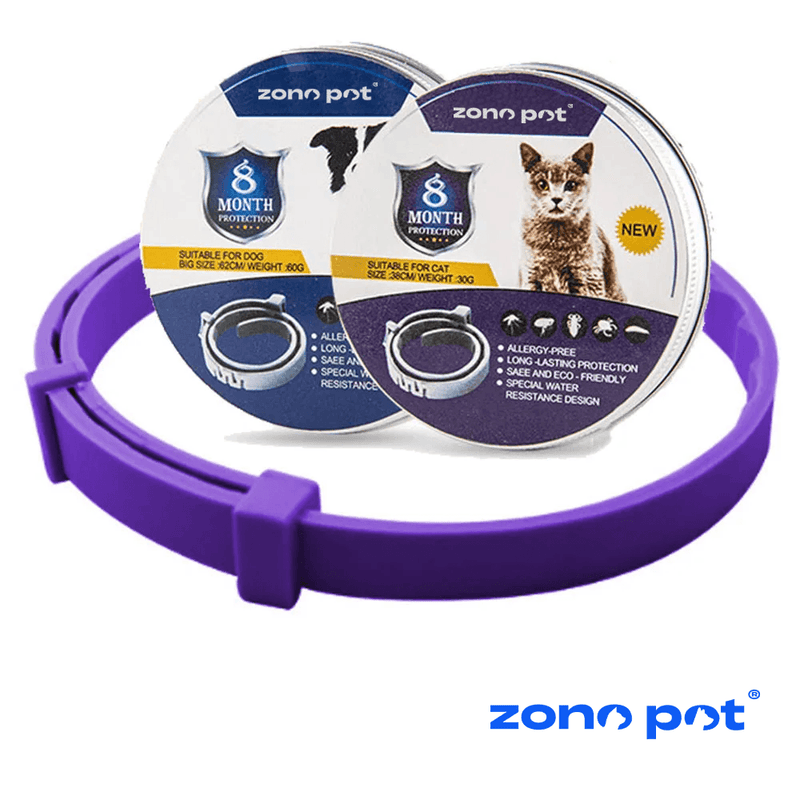 Colar Anti Pulgas [8 MESES DE PROTEÇÃO] ZonePet® - ZonePet