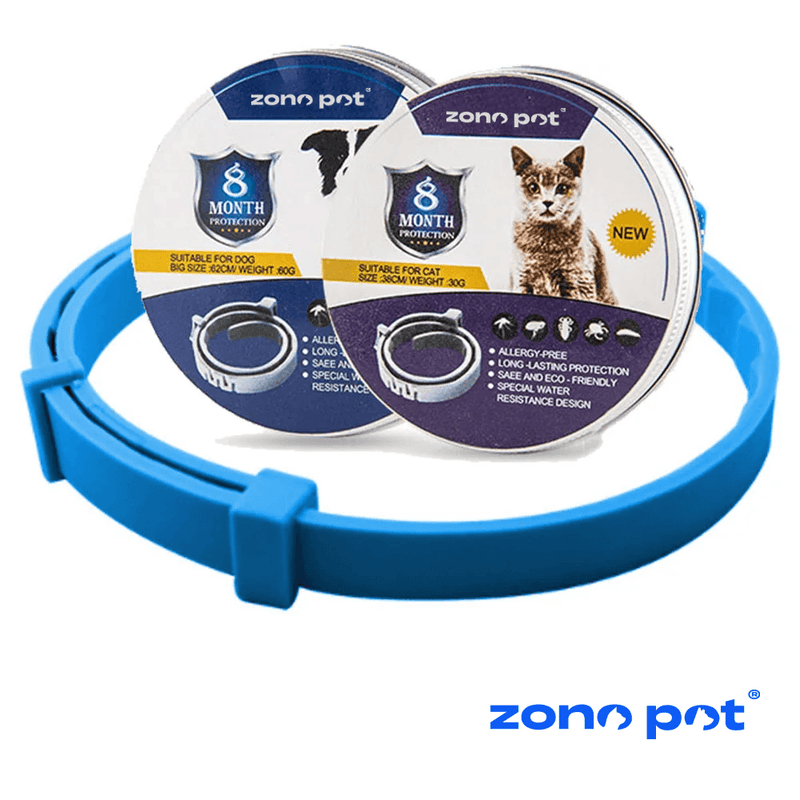 Colar Anti Pulgas [8 MESES DE PROTEÇÃO] ZonePet® - ZonePet