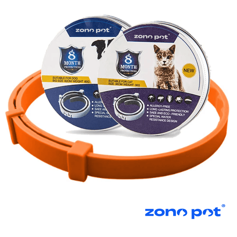 Colar Anti Pulgas [8 MESES DE PROTEÇÃO] ZonePet® - ZonePet