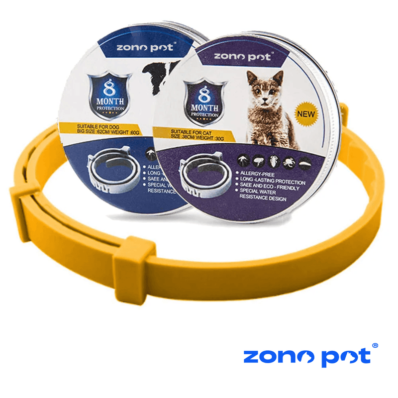 Colar Anti Pulgas [8 MESES DE PROTEÇÃO] ZonePet® - ZonePet