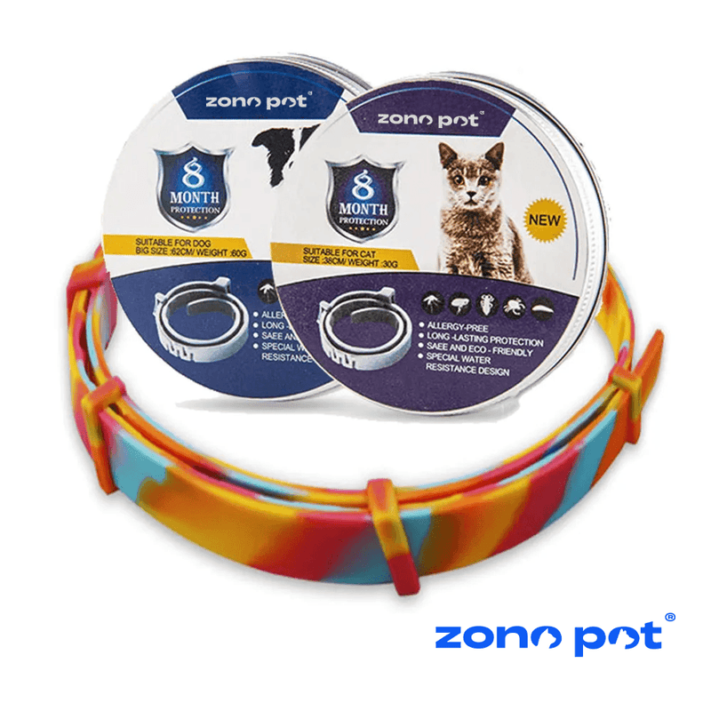 Colar Anti Pulgas [8 MESES DE PROTEÇÃO] ZonePet® - ZonePet