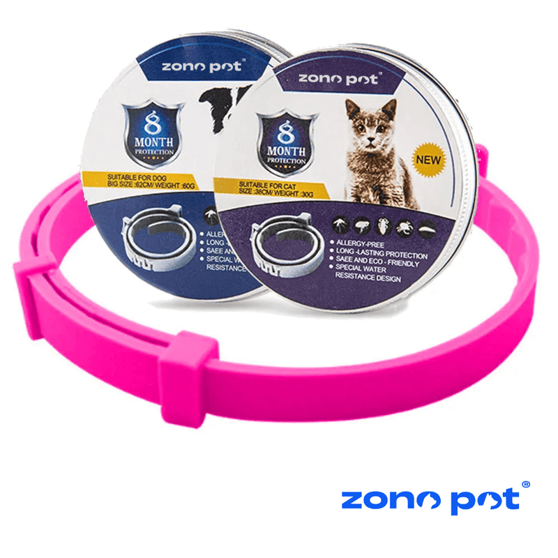 Colar Anti Pulgas [8 MESES DE PROTEÇÃO] ZonePet® - ZonePet