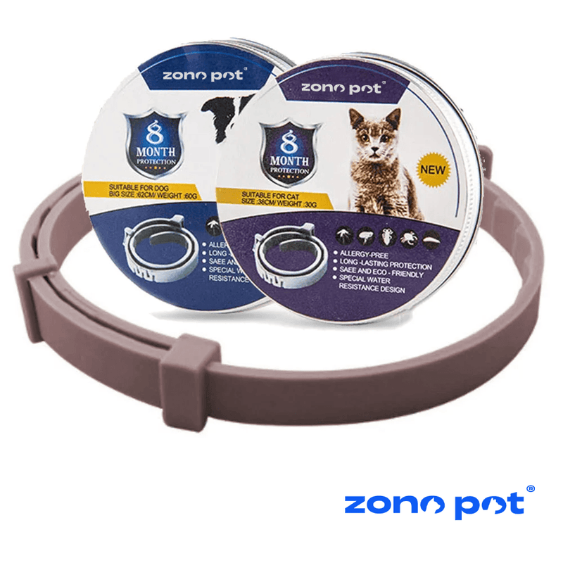 Colar Anti Pulgas [8 MESES DE PROTEÇÃO] ZonePet® - ZonePet